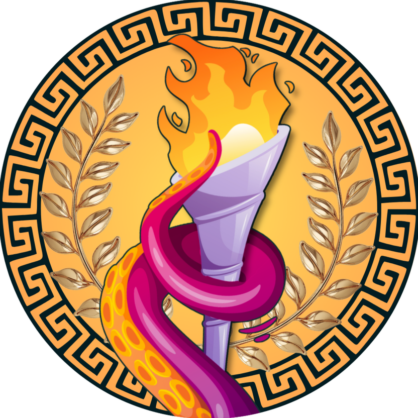 Logo for the Monster Games, a spicy novella series about monsters and the sports they play.